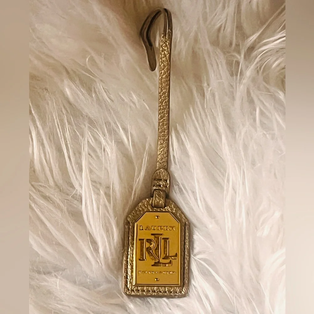 Lauren Ralph Lauren Metallic Gold Keychain
